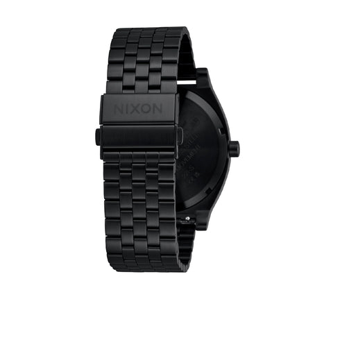 Nixon Time Teller Solar - All Black / White - Streetart.fr